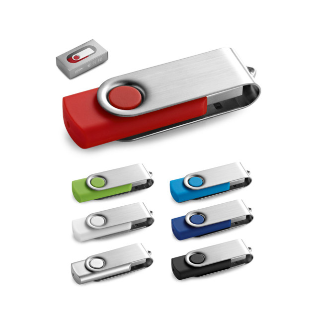 Promotional USB Flash Drive With Metal Clip 16GB