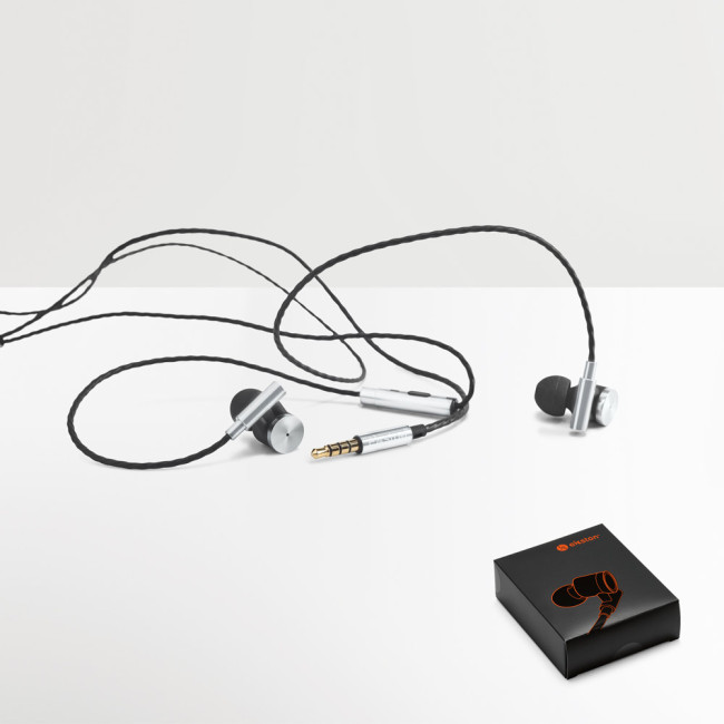 Promotional Metal & ABS Earphones With Microphone