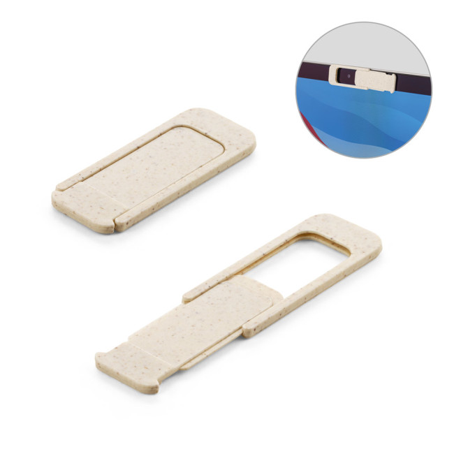 Promotional Wheat Straw Fibre & PP Webcam Protector