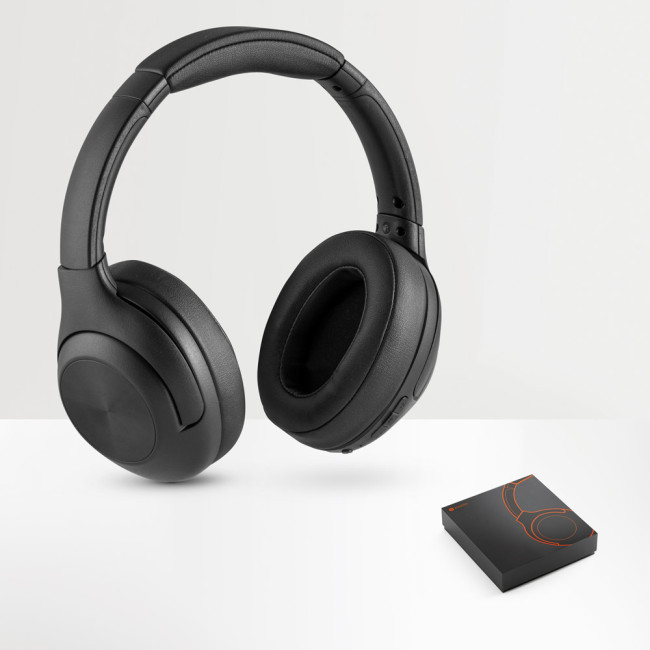 Promotional Wireless PU Headphones With BT 5'0 Transmission