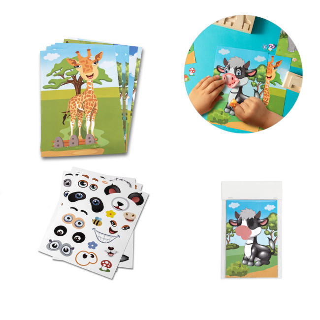 Promotional Animal Sticker Set With Six Sheets