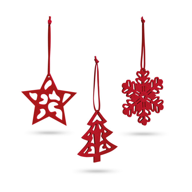 Promotional Dario Christmas Ornaments 3pk