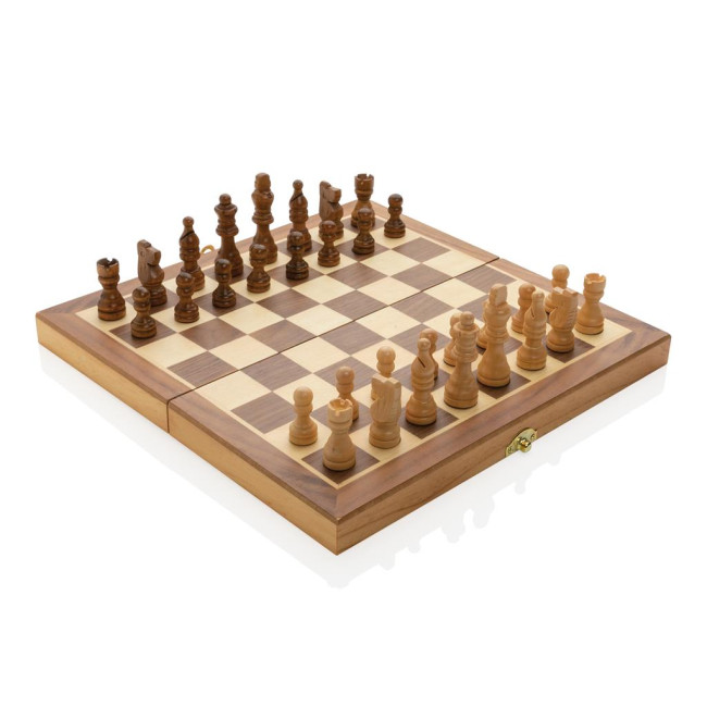 Promotional Luxury Wooden Foldable Chess Set