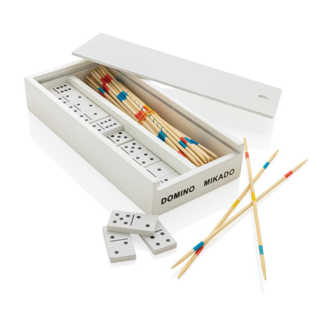 Promotional Deluxe Mikado/Domino In Wooden Box