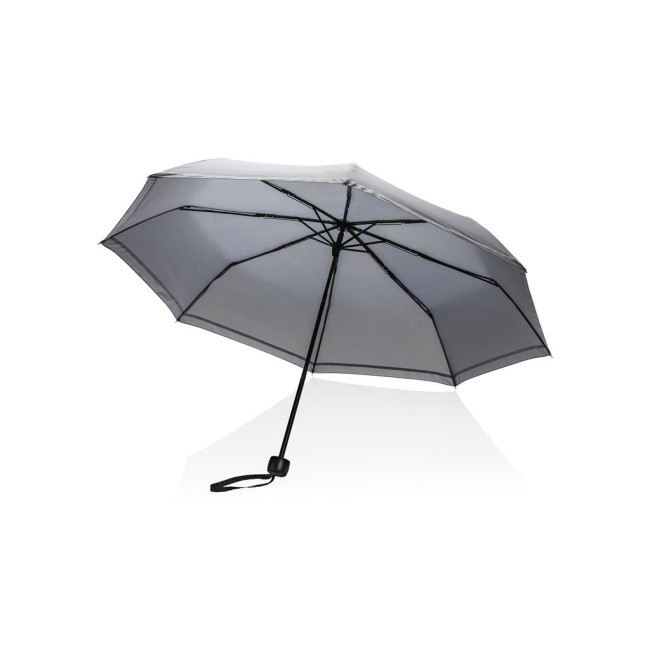 Promotional Impact Aware Rpet Pongee Mini Reflective Umbrella 20.5" - Image 2