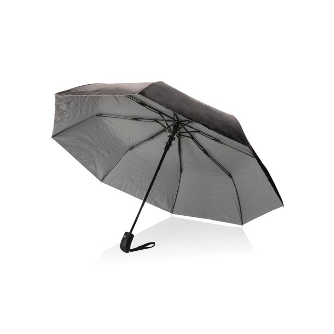 Promotional Impact Aware Rpet Pongee Dual Colour Mini Umbrella 21" - Image 2