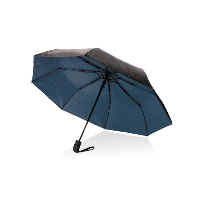 Promotional Impact Aware Rpet Pongee Dual Colour Mini Umbrella 21" - Image 1