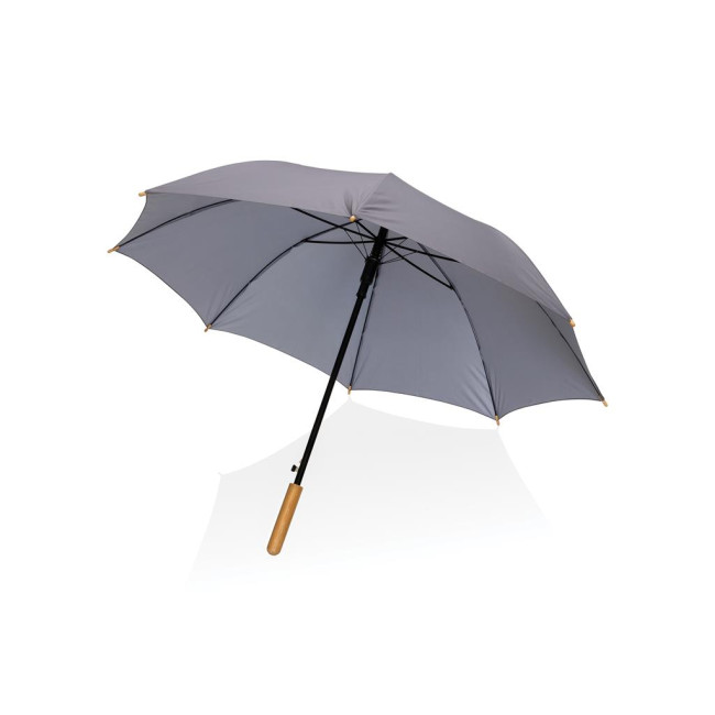 Promotional Impact Aware Rpet Auto Open Bamboo Umbrella 23" - Image 5