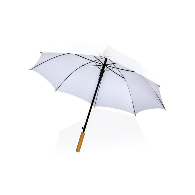 Promotional Impact Aware Rpet Auto Open Bamboo Umbrella 23" - Image 4