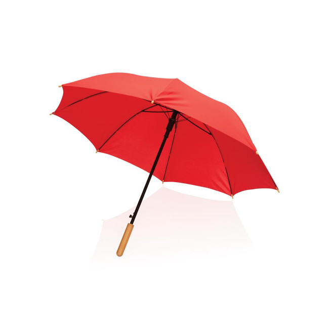 Promotional Impact Aware Rpet Auto Open Bamboo Umbrella 23" - Image 3