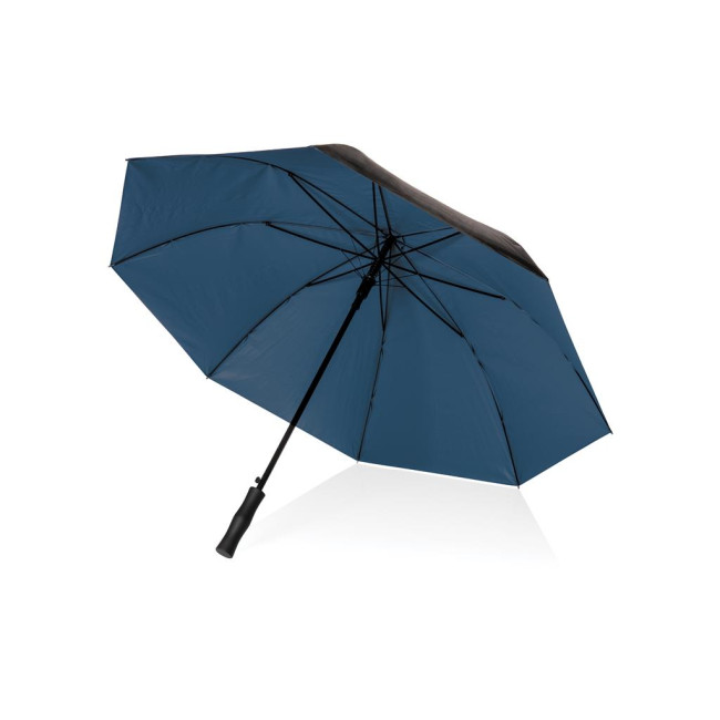 Promotional Impact Aware Rpet Dual Colour Auto Open Umbrella 27" - Image 1