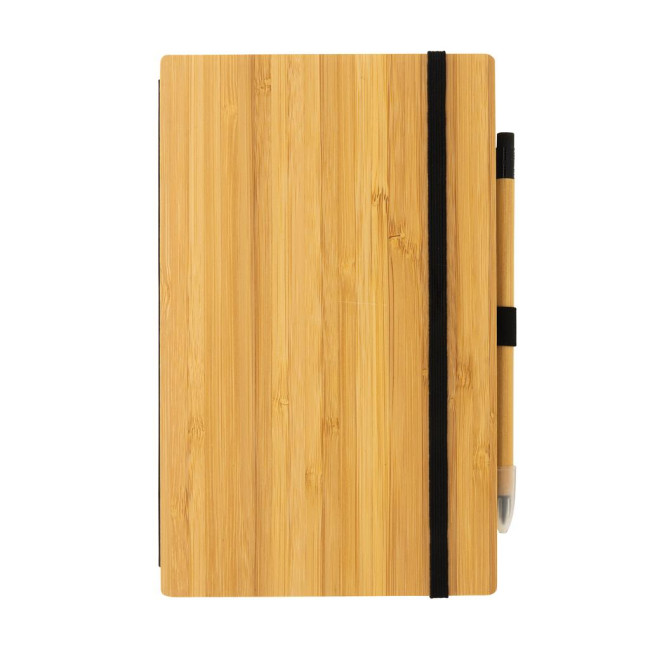 Promotional Bamboo Notebook And Infinity Pencil Set