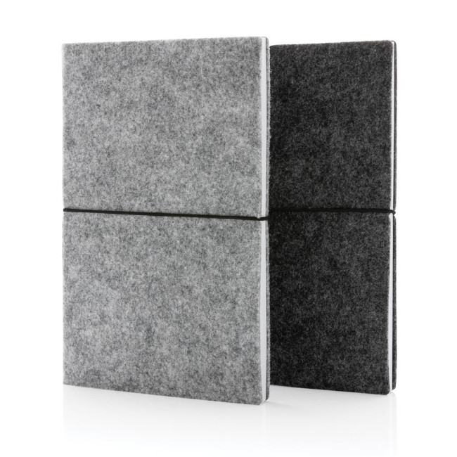 Promotional GRS Certified Recycled Felt A5 Softcover Notebook