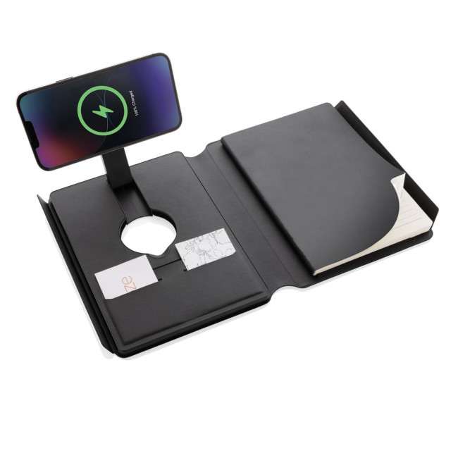 Promotional Swiss Peak RCS Repu Notebook With 2-In-1 Wireless Charger - Image 2