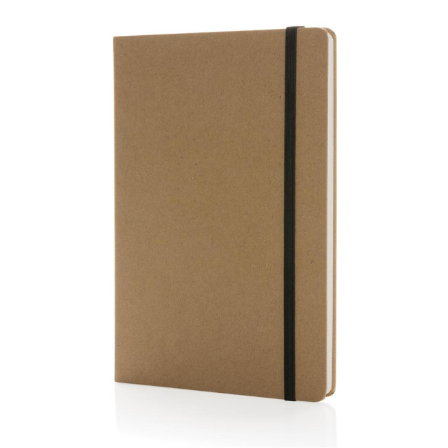 Promotional Craftstone A5 Recycled Kraft And Stonepaper Notebook - Image 1