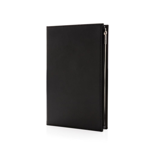 Promotional Swiss Peak A5 PU Notebook With Zipper Pocket