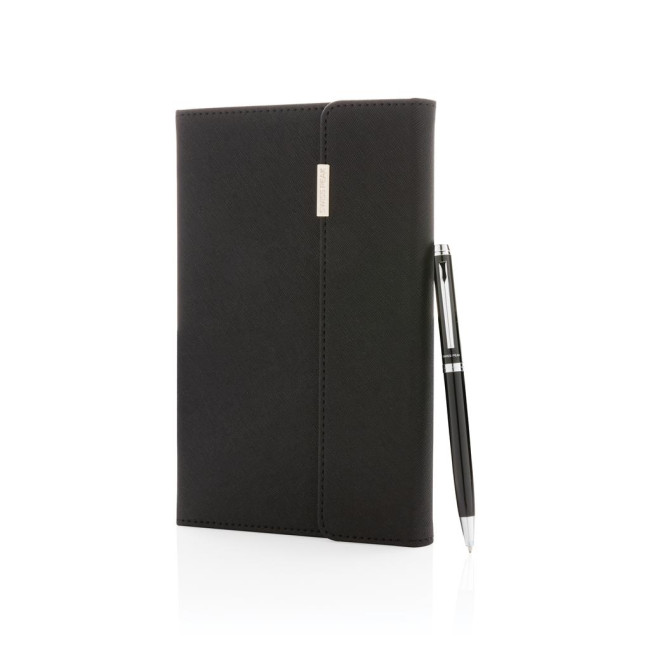 Promotional Swiss Peak Deluxe A5 Notebook And Pen Set