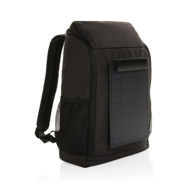 Promotional Pedro Aware Rpet Deluxe Backpack With 5W Solar Panel