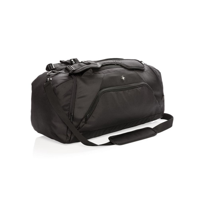 Promotional Swiss Peak RFID Sports Duffel & Backpack