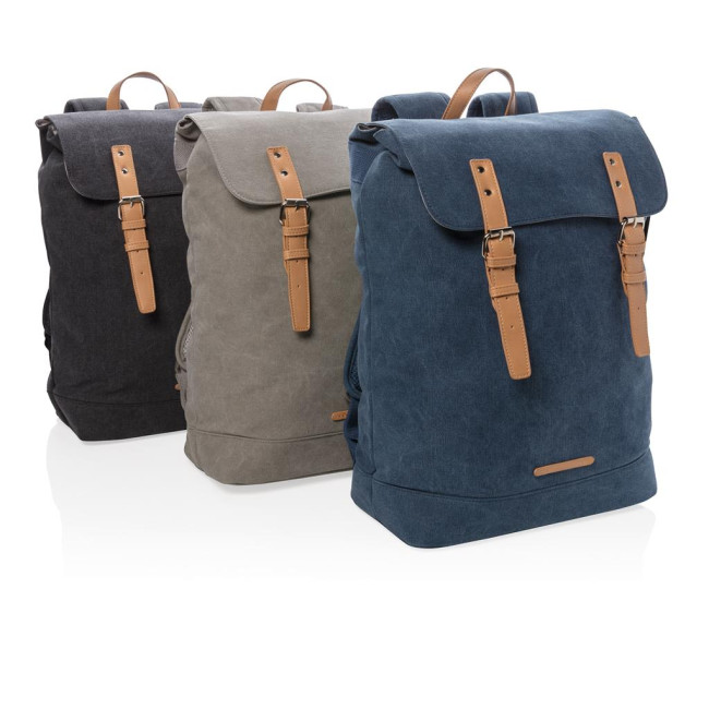 Promotional Canvas Laptop Backpack