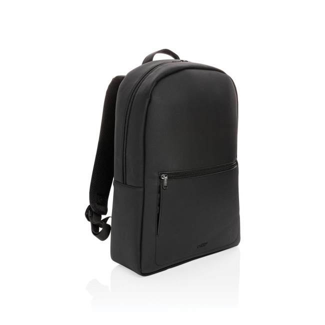 Promotional Swiss Peak Deluxe PU Laptop Backpack