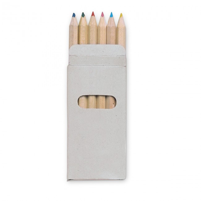 Promotional 6 Coloured Pencils In Box - Image 8