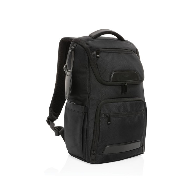 Promotional Swiss Peak Aware Rpet Voyager Laptop Backpack 15.6"