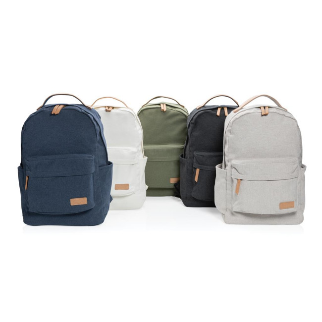 Promotional Impact Aware Recycled Canvas Backpack 16oz