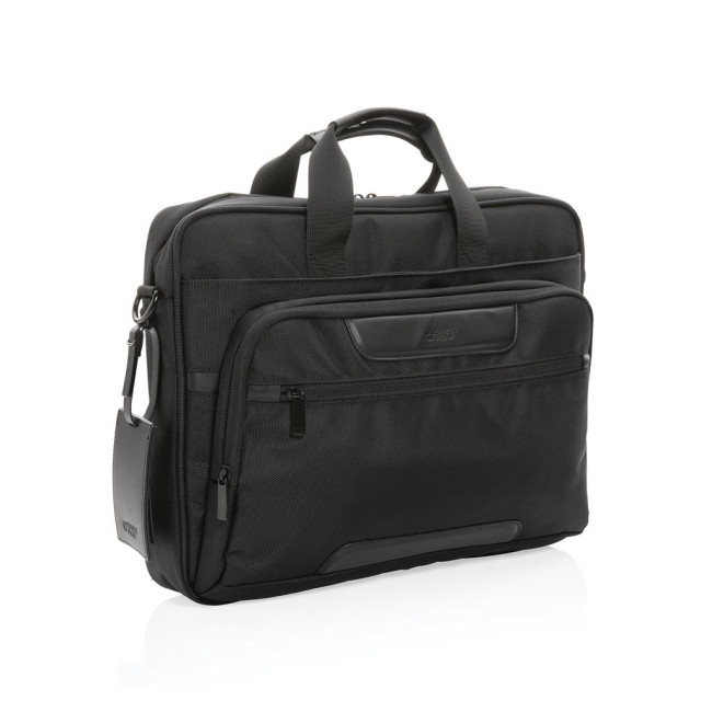 Promotional Swiss Peak Aware Rpet Voyager Laptop Bag 15.6"