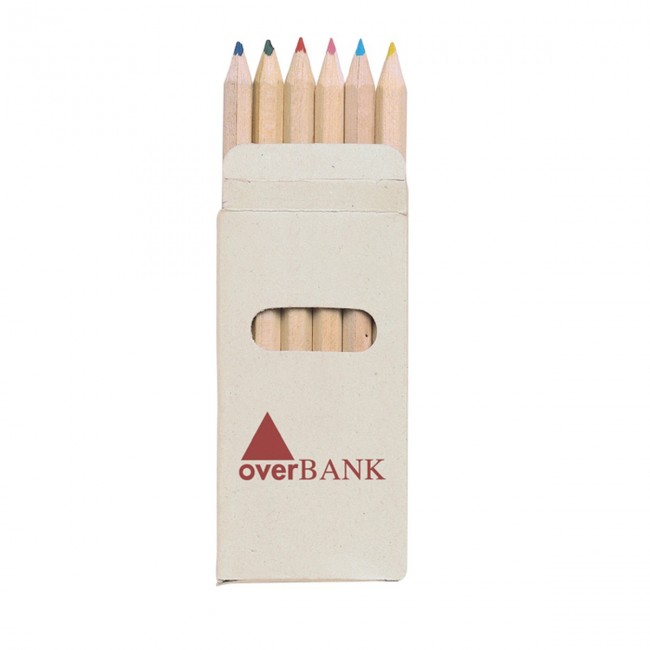 Promotional 6 Coloured Pencils In Box - Image 1