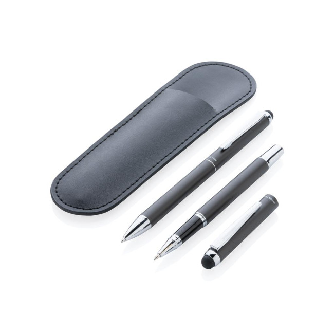 Promotional Swiss Peak Deluxe Pen Set In PU Pouch