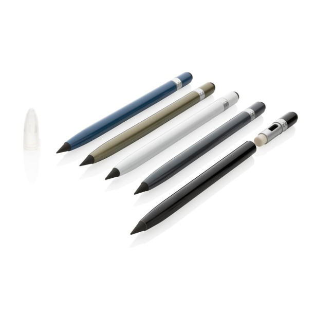 Promotional Aluminum Inkless Pen With Eraser