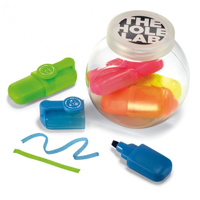 Promotional 5 Highlighters In Container - Image 1