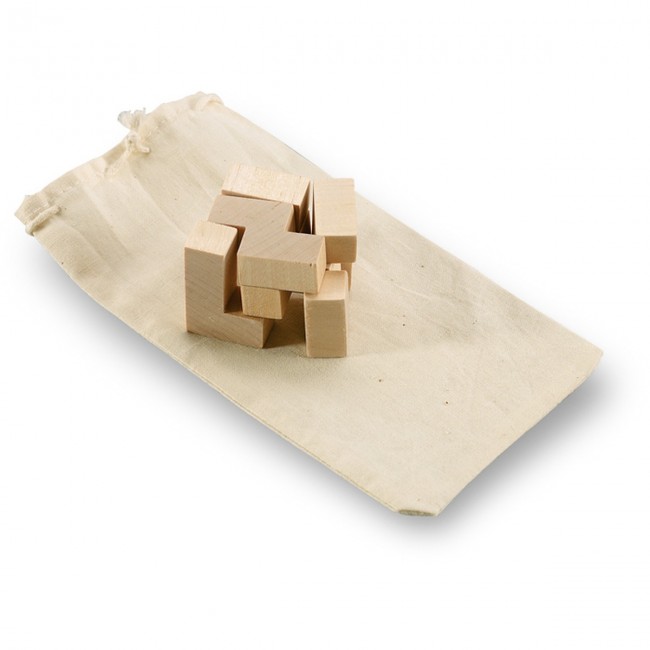 Promotional Wooden Puzzle In Cotton Pouch - Image 5