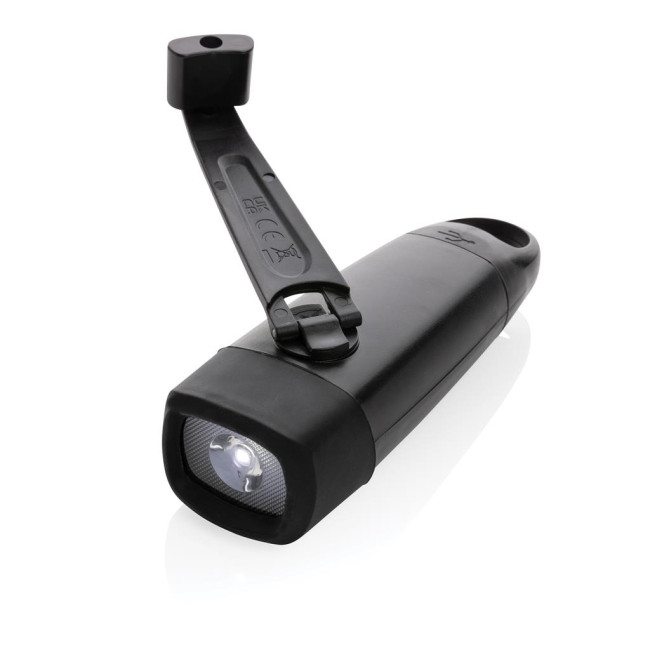 Promotional Lightwave RCS Rplastic USB-Rechargeable Torch With Crank