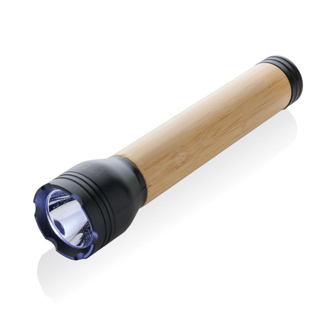 Promotional Lucid RCS Certified Recycled Plastic & Bamboo Torch 5W