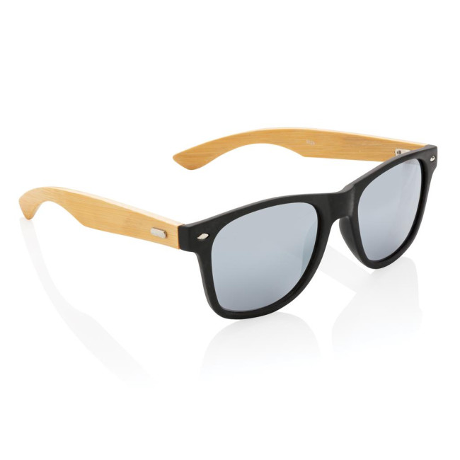 Promotional Bamboo And RCS Recycled Plastic Sunglasses - Image 3