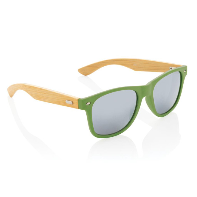 Promotional Bamboo And RCS Recycled Plastic Sunglasses - Image 1