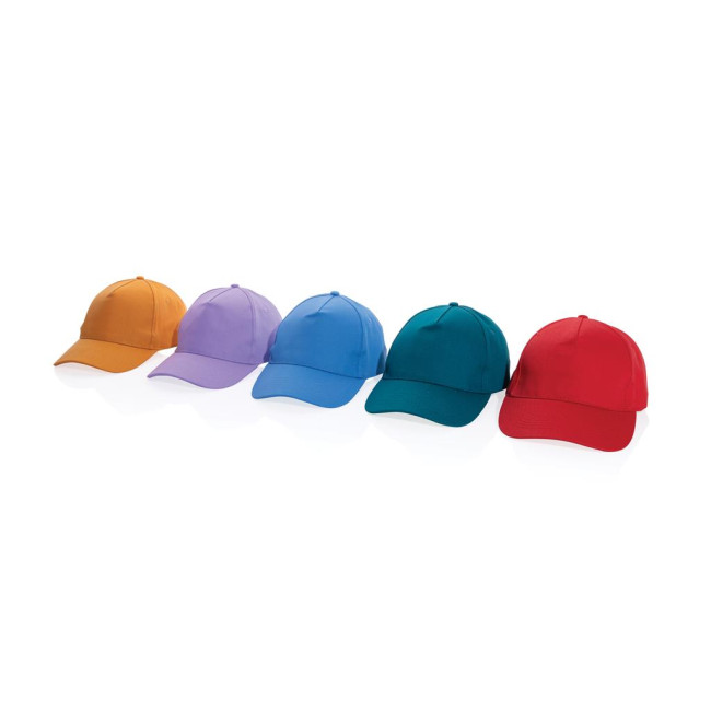 Promotional Impact 5 Panel Recycled Cotton Cap With Aware Tracer