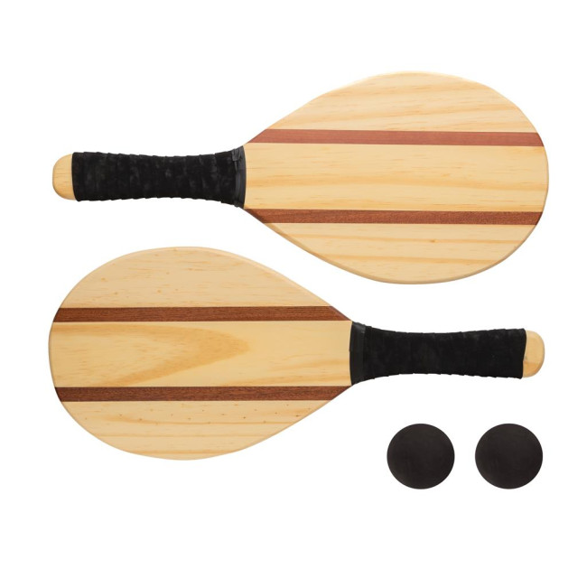 Promotional Wooden Frescobol Tennis Set