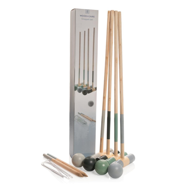 Promotional Wooden Croquet Set