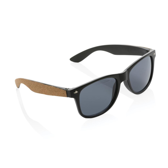 Promotional GRS Recycled PC Plastic Sunglasses With Cork