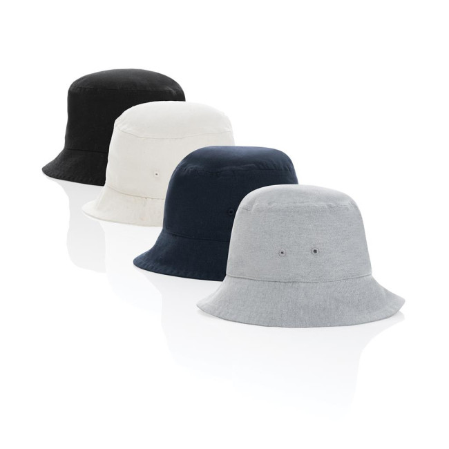 Promotional Impact Aware Recycled Canvas Bucket Hat Undyed