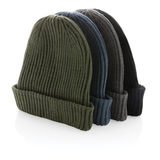 Promotional Impact Aware Polylana Double Knitted Beanie - Image 6