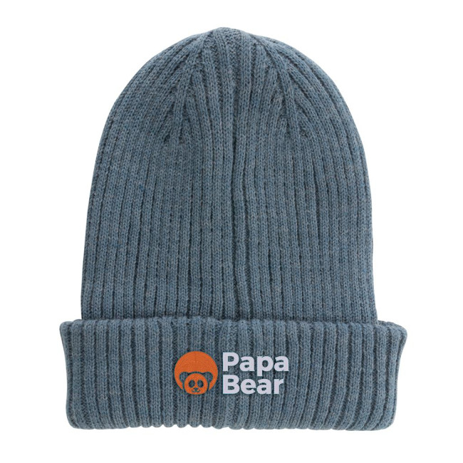 Promotional Impact Aware Polylana Double Knitted Beanie - Image 2