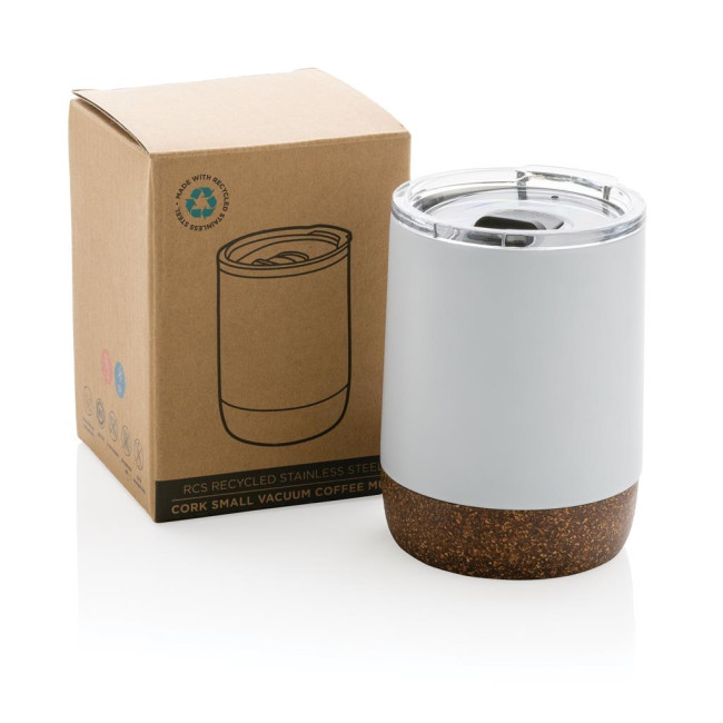 Promotional RCS Re-Steel Cork Small Vacuum Coffee Mug 180ml - Image 4