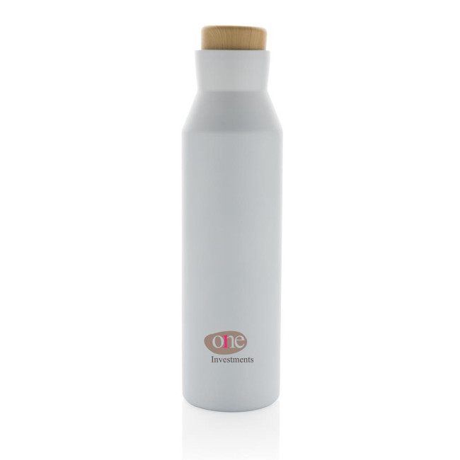 Promotional Gaia RCS Certified Recycled Stainless Steel Vacuum Bottle 600ml - Image 4