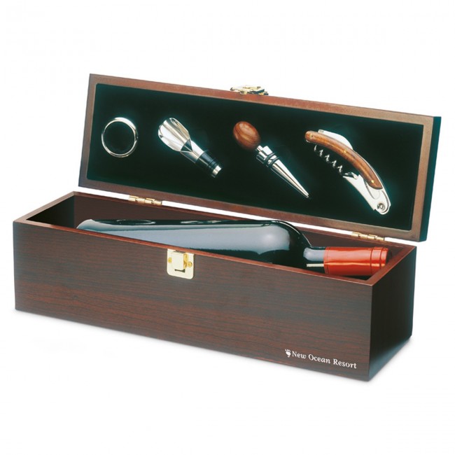 Promotional Wine Set In Wine Box - Image 3