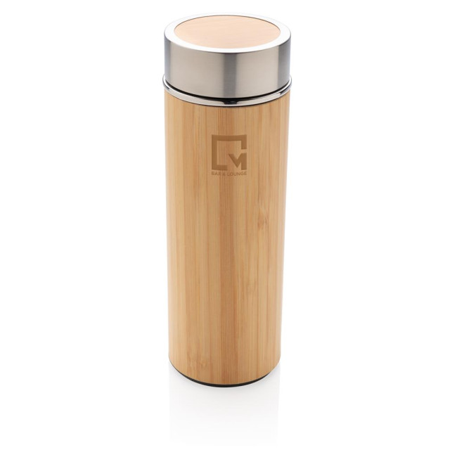 Promotional Leak Proof Bamboo Vacuum Bottle 300ml