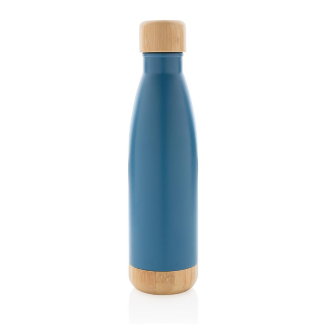 Promotional Vacuum Stainless Steel Bottle With Bamboo Lid And Bottom 520ml - Image 4